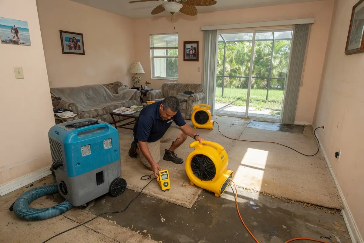 Water Damage Restoration Fort Pierce FL, LLC crew at work